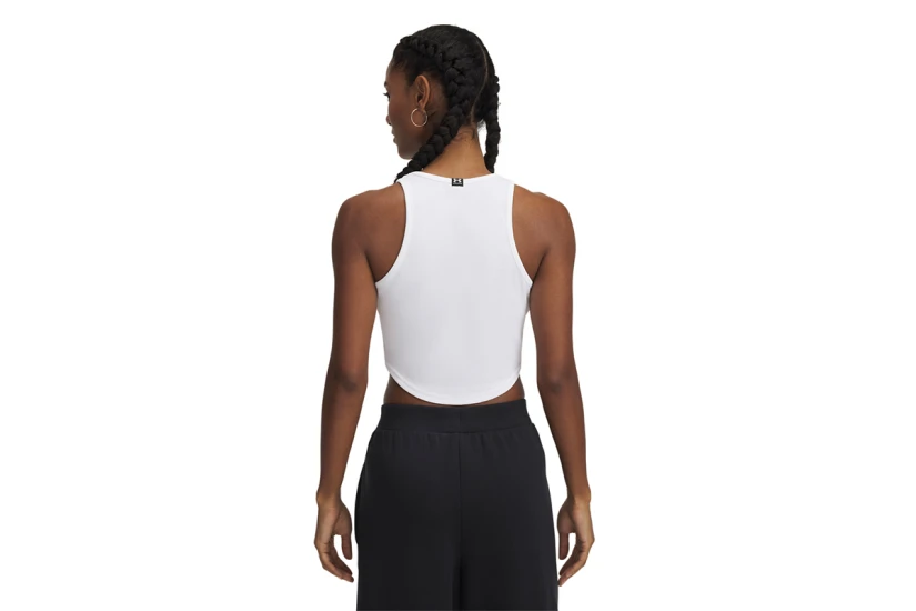 Under Armour Rival Γυναικείο Αμάνικο T-Shirt Λευκό