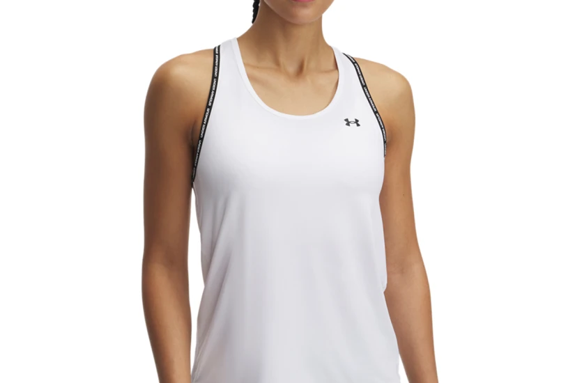 Under Armour Tech Knockout Tank Γυναικεία Αμάνικη Μπλούζα Λευκή