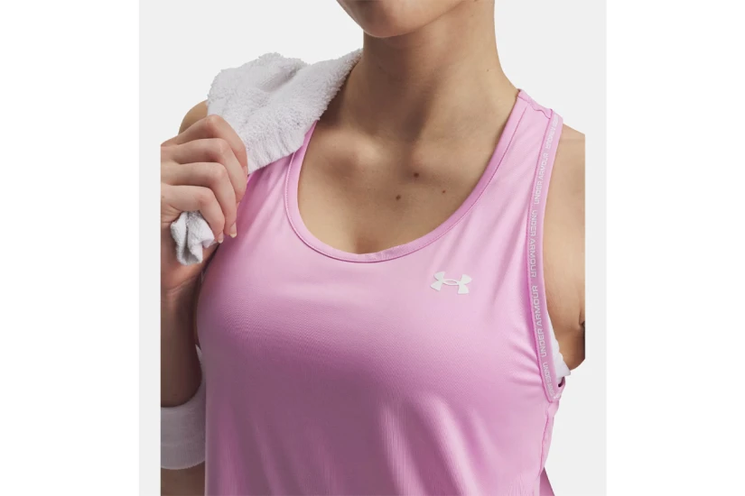 Under Armour Tech Knockout Γυναικεία Αμάνικη Μπλούζα Ροζ