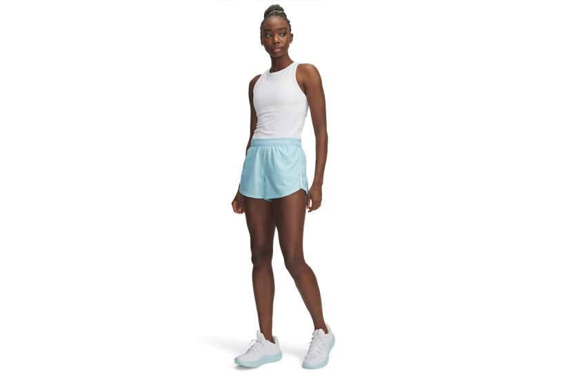 Under Armour Tech Play Up Γυναικείο Αθλητικό Σορτς Γαλάζιο
