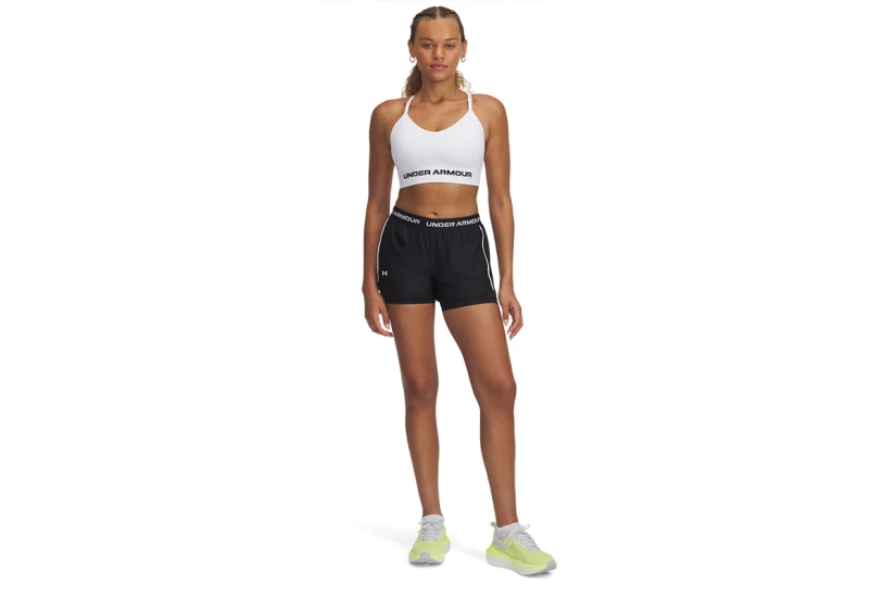 Under Armour Tech Play Up Γυναικείο Σορτς με Εσωτερικό Κολάν Μαύρο