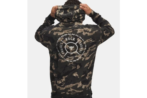 Under Armour Project Rock Terry Printed Hoodie Ανδρικό (1389951 310)