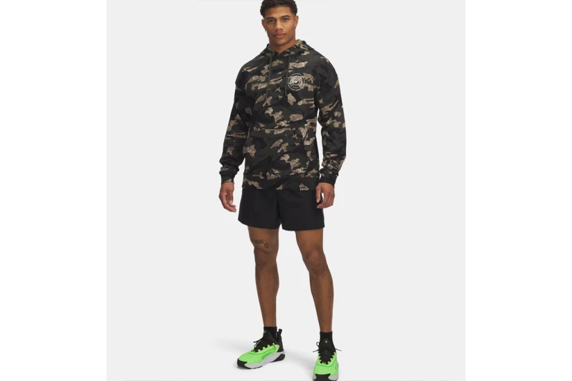 Under Armour Project Rock Terry Printed Ανδρικό Φούτερ με Κουκούλα