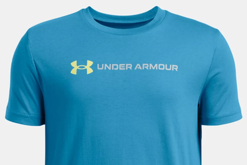 Under Armour B Logo Wordmark Παιδικό Κοντομάνικο T-Shirt Γαλάζιο