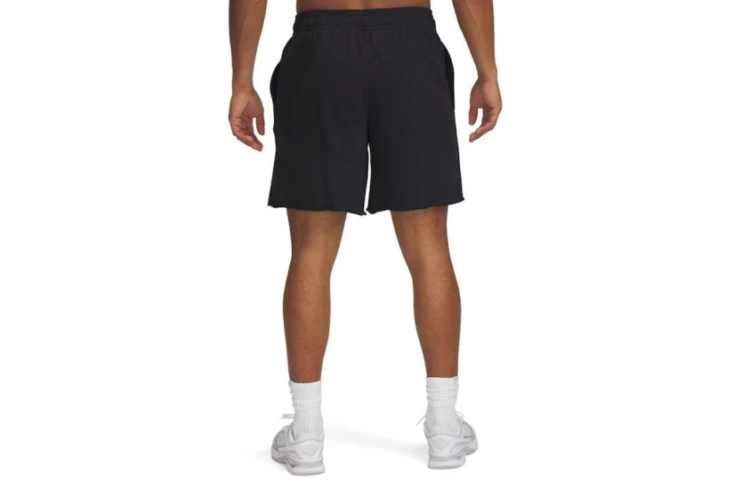 Under Armour Rival Terry Ανδρική Αθλητική Βερμούδα Μαύρη