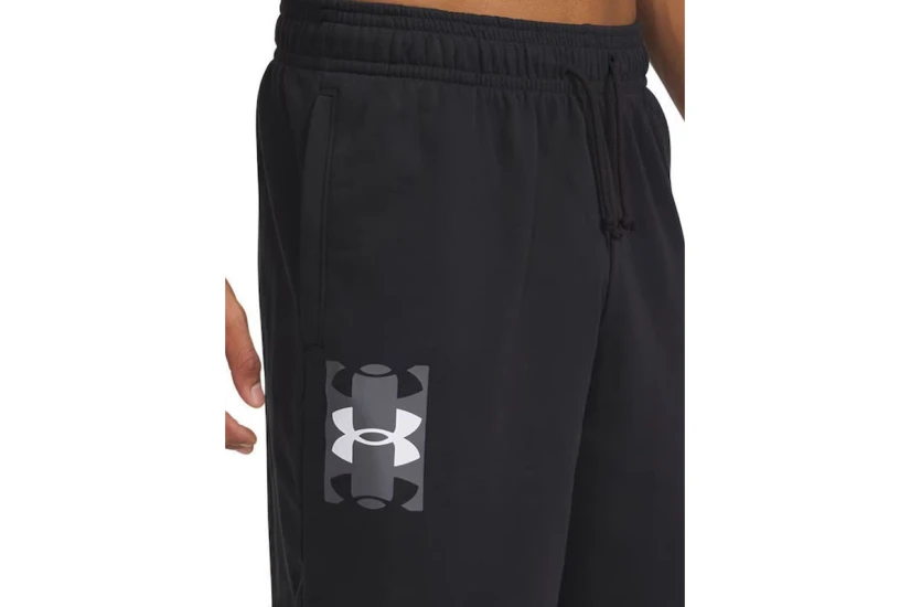 Under Armour Rival Terry Ανδρική Αθλητική Βερμούδα Μαύρη