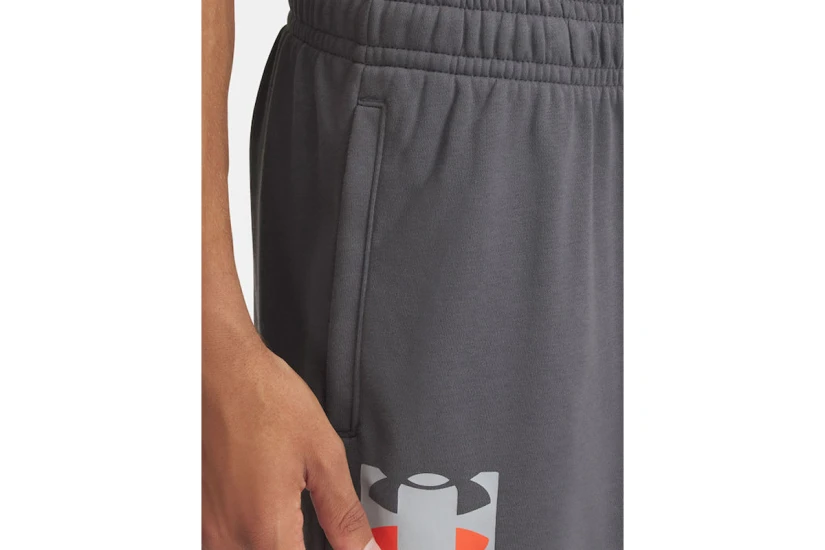 Under Armour Rival Terry Ανδρική Αθλητική Βερμούδα Γκρι