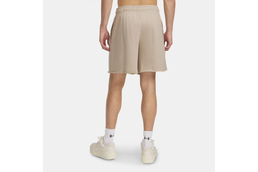 Under Armour Rival Terry Ανδρική Αθλητική Βερμούδα Μπεζ
