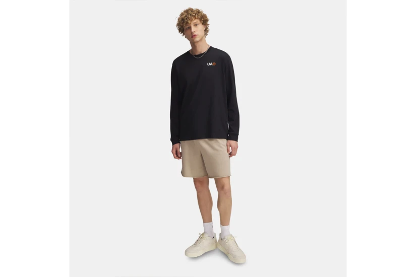 Under Armour Rival Terry Ανδρική Αθλητική Βερμούδα Μπεζ