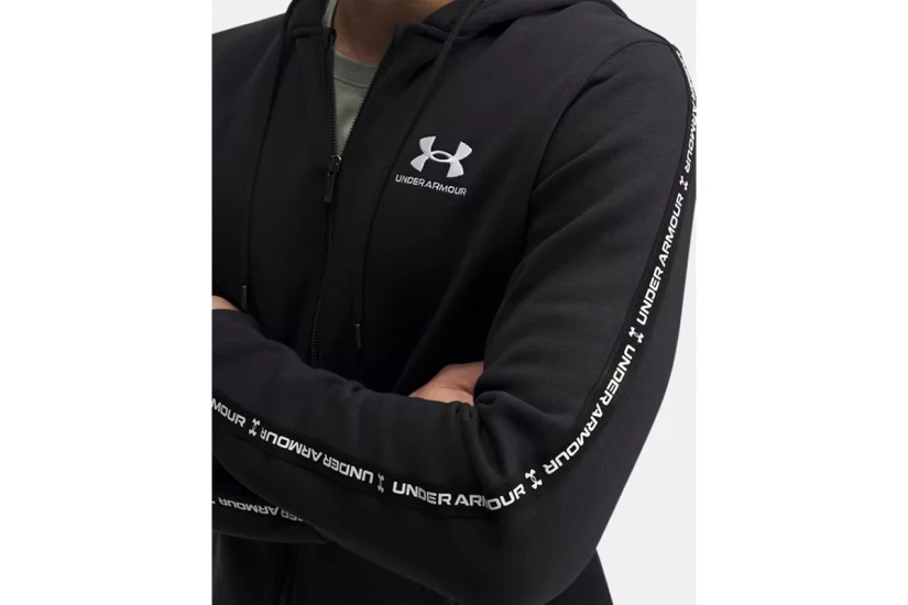 Under Armour Icon Fleece Taping Ανδρική Βαμβακερή Ζακέτα με Κουκούλα