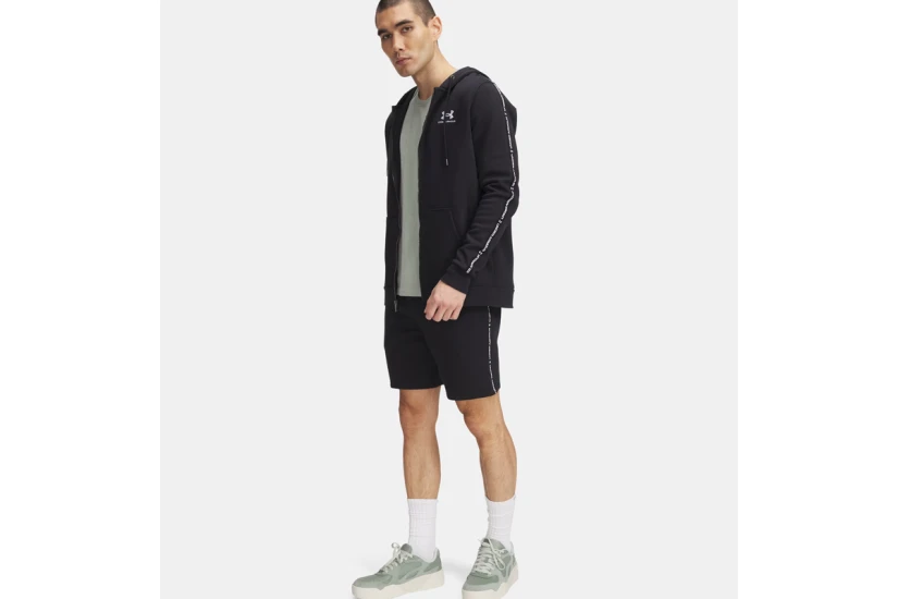 Under Armour Icon Fleece Taping Ανδρική Αθλητική Βερμούδα Μαύρη