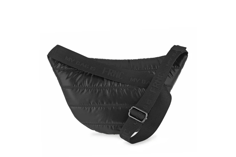 Frnc Large Soho Water-Repellent Satin Τσαντάκι Μέσης (1461 BLK)
