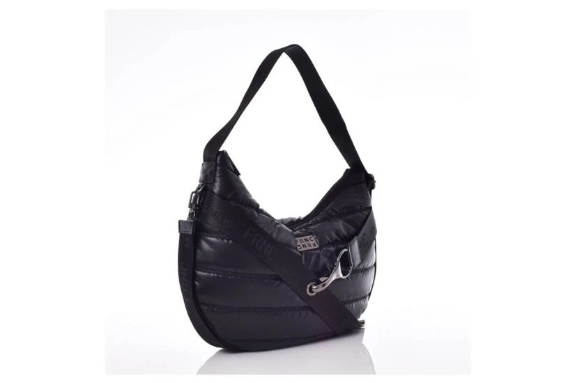Frnc Soho Moon Bag Water-Repellent Satin Τσάντα Ώμου-Χειρός (1463 BLK)