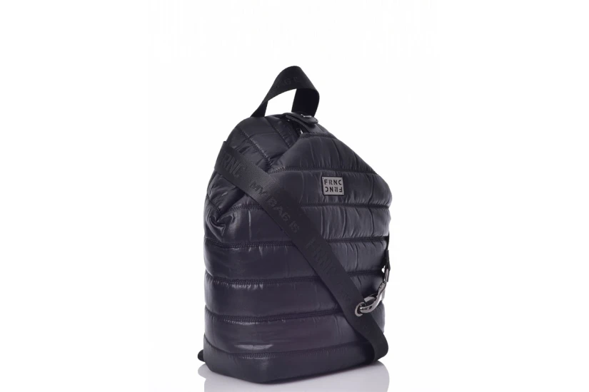 Frnc Soho Water-Repellent Satin Backpack (1469 BLK)
