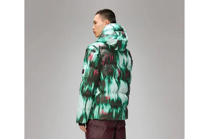 Rains Alta Unisex Puffer Μπουφάν με Κουκούλα Πολύχρωμο
