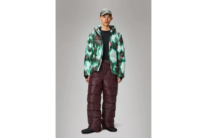 Rains Alta Unisex Puffer Μπουφάν με Κουκούλα Πολύχρωμο