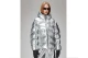 Rains Alta Unisex Puffer Μπουφάν με Κουκούλα Ασημί