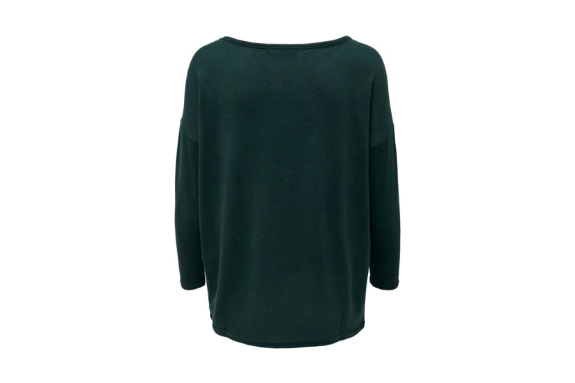 Only Onlelcos 4-5 Solid Top Jrs Μπλούζα Με Λαιμόκοψη (15124402 GREEN GABLES)
