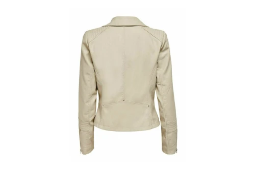 Only Onlgemma Faux Leather Biker Otw Μπουφάν Δερματίνη Γυναικείο (15153079 SILVER LINING)