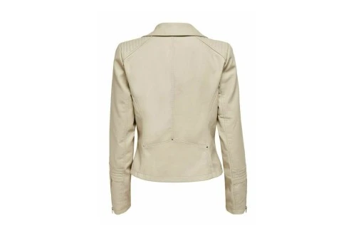 Only Onlgemma Faux Leather Biker Otw Μπουφάν Δερματίνη Γυναικείο (15153079 SILVER LINING)