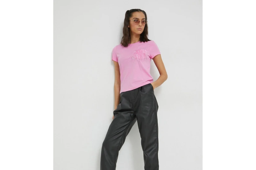 Only Feather S-S Top Jrs T-Shirt Γυναικείο (15198984 FUCHSIA PINK)