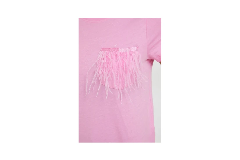 Only Feather S-S Top Jrs T-Shirt Γυναικείο (15198984 FUCHSIA PINK)