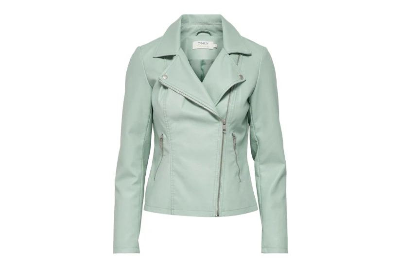 Only Onlmelisa Faux Leather Biker Cc Otw (15205625 HARBOR GRAY)