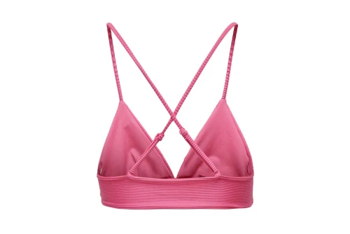 Only Onlbobby Life Rib Bikini Top Μαγιό Bikini Top Γυναικείο (15223709 FANDANGO PINK)