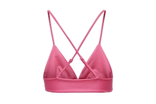 Only Onlbobby Life Rib Bikini Top Μαγιό Bikini Top Γυναικείο (15223709 FANDANGO PINK)