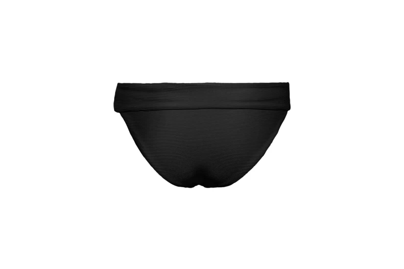 Only Onlbobby Life Rib Bikini Brief Γυναικείο Μαγιό Bikini Bottom Μαύρο