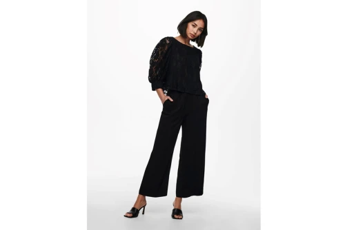 Only Onlcaly Life Hw Pb Wide Crop Pnt Noos Παντελόνα (15227051 BLACK)