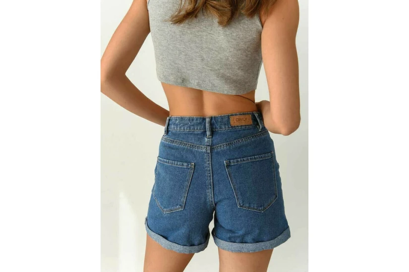 Only Onlvega High Waist Γυναικείο Τζιν Σορτς