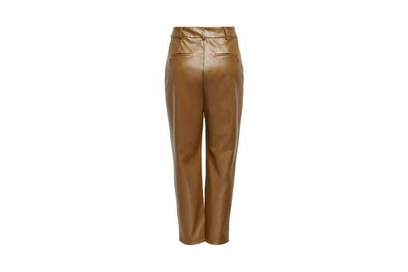 Only Onljacky Faux Leather Ancle Pant Otw Παντελόνι Casual (15235370 TOFFE)