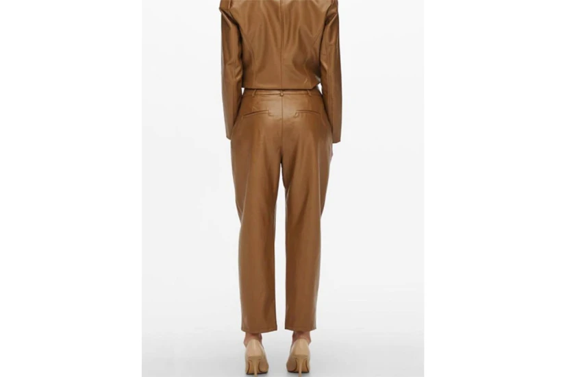 Only Onljacky Faux Leather Ancle Pant Otw Παντελόνι Casual (15235370 TOFFE)