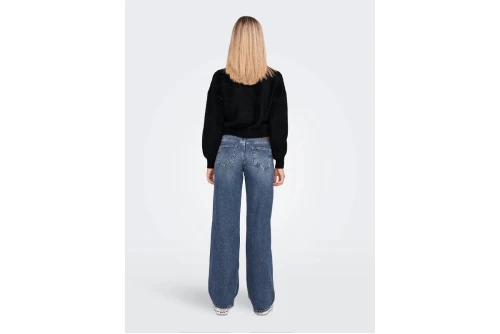 Only Onlpiumo Knitted Πουλόβερ Γυναικείο (15235973 BLACK)