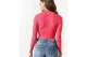 Only Onlella L-S Cropped Pullover Knt Crop Top Μακρυμάνικο (15237835 PINK FLAMBE)