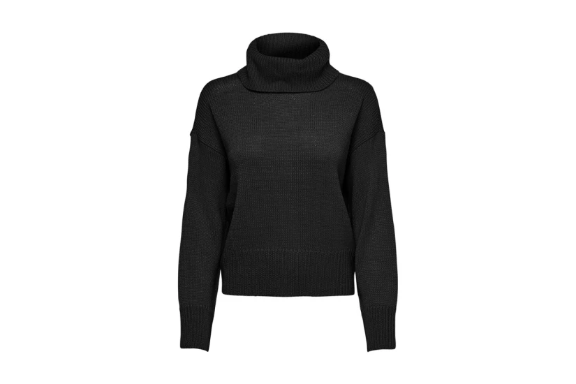 Only Onlnicoya L-S Cowlneck Pullover Knt Μπλούζα Πλεκτή Γυναικεία (15243909 BLACK)