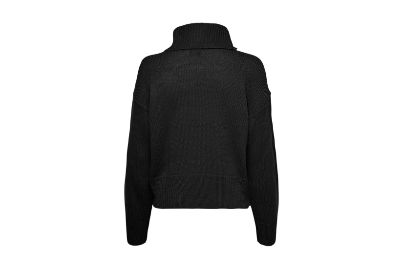 Only Onlnicoya L-S Cowlneck Pullover Knt Μπλούζα Πλεκτή Γυναικεία (15243909 BLACK)