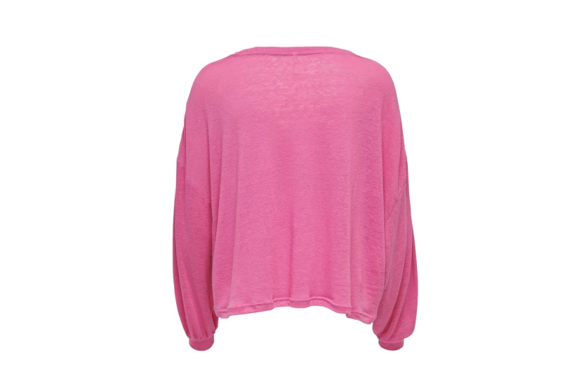 Only Onltea L-S Linen Boxy Top Jrs (15252054 GIN FIZZ)