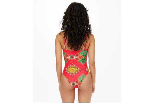 Only Onlelina Swimsuit Μαγιό Ολόσωμο Γυναικείο (15252100 DIVA PINK PATCHED)
