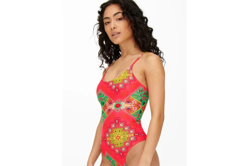 Only Onlelina Swimsuit Μαγιό Ολόσωμο Γυναικείο (15252100 DIVA PINK PATCHED)