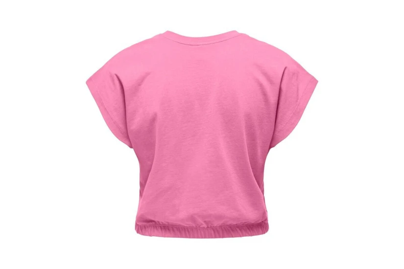 Only May Γυναικεία Κοντομάνικη Crop Top Μπλούζα Ροζ