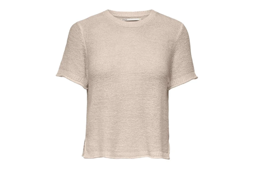 Only Γυναικείο Κοντομάνικο T-Shirt Μπεζ