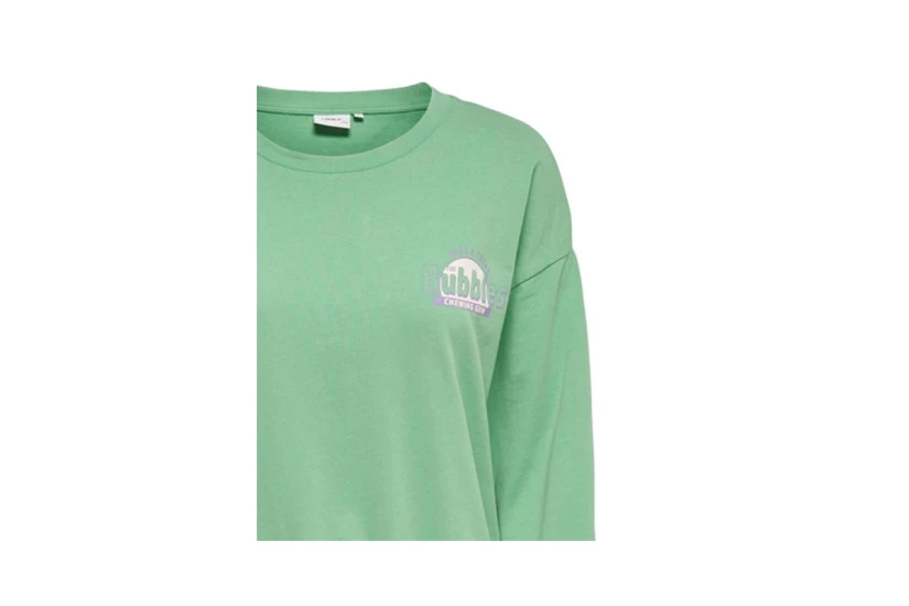 Only Onltanya O-Neck Taste Box Swt (15255016 GREEN)