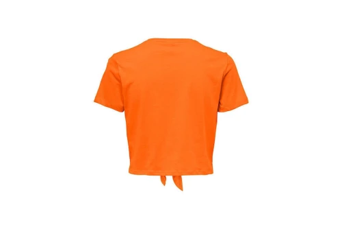 Only Onlmay S-S Short Knot Top Box Jrs Top Κοντομάνικο Γυναικείο (15257467 ORANGE PEEL)