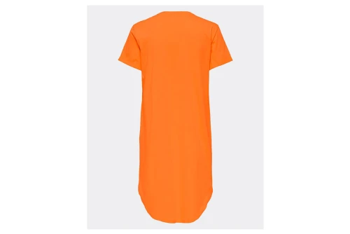 Only Onlmay S-S Dress Box Jrs Φόρεμα Mini Γυναικείο (15257474 ORANGE PEEL)