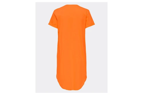 Only Onlmay S-S Dress Box Jrs Φόρεμα Mini Γυναικείο (15257474 ORANGE PEEL)