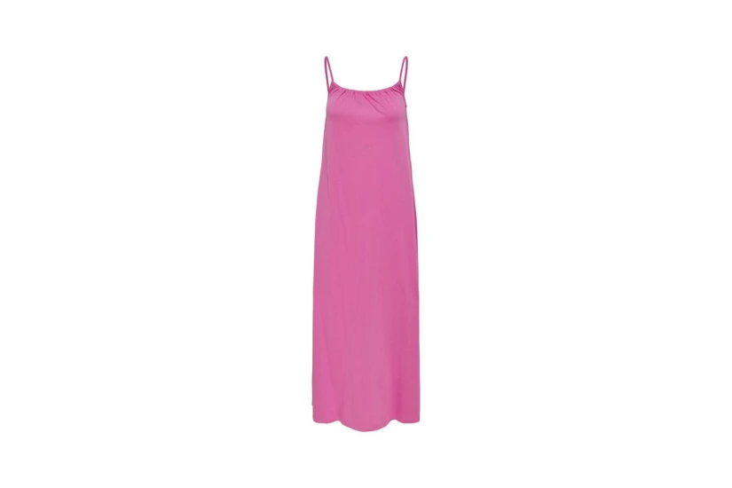 Only Onlmay Singlet Long Dress Jrs Φόρεμα Maxi Με Τιράντα (15257482 SUPER PINK)