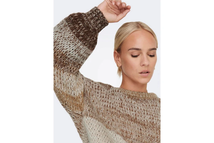 Only Onlalmira L-S Pullover Cc Knt Μπλούζα Πλεκτή (15259514 WALNUT)