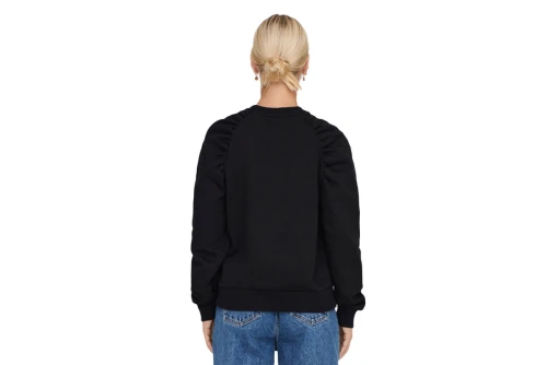 Only Onlevery L-S Rushed Sweatshirt Pnt Μπλούζα Με Λαιμόκοψη (15267722 BLACK)